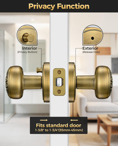 Brass Door Knobs (Brass)