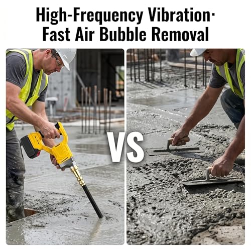 Handheld Concrete Vibrator 800W Cordless Vibrating Tool