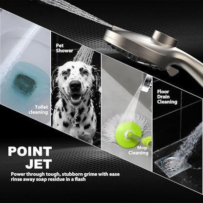 12 Inch High Pressure Rain Shower Head with Handheld Spray Combo