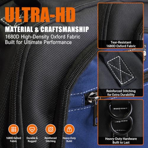 Tool Backpack for Men with Laptop Sleeve