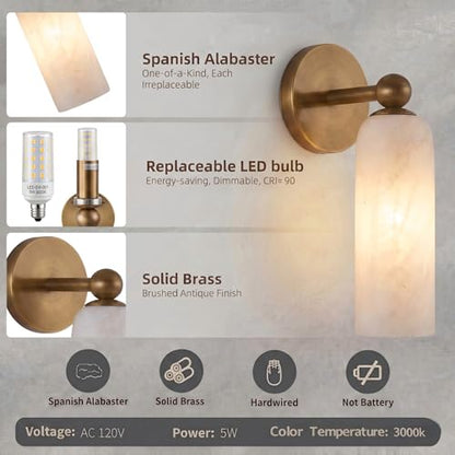 Alabaster Wall Sconces