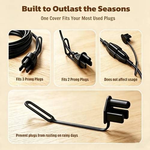 Outdoor Weatherproof Plug Cover