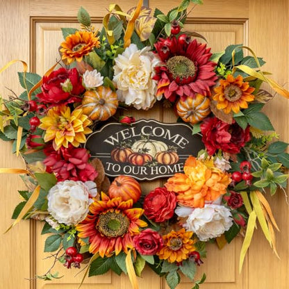 Fall Wreaths for Front Door