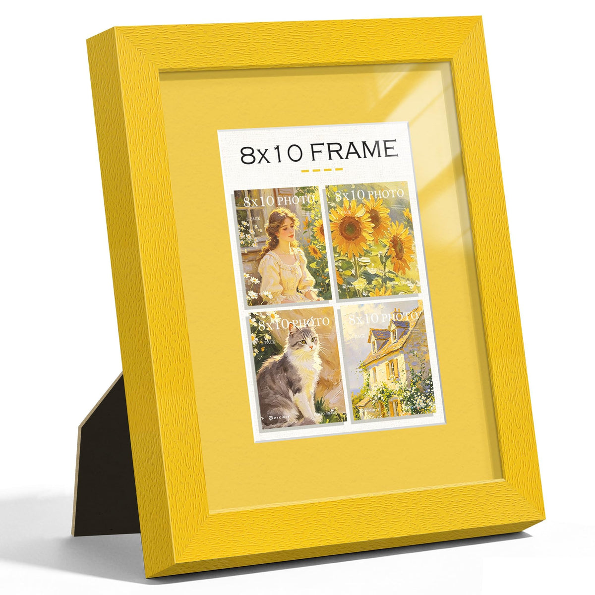 8x10 Mustard Yellow Picture Frame (Mustard Yellow Frame Yellow Mat / 8x10)