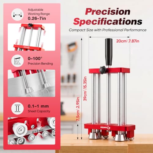 2 Station Sheet Metal Bender (Red)