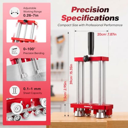 2 Station Sheet Metal Bender (Red)