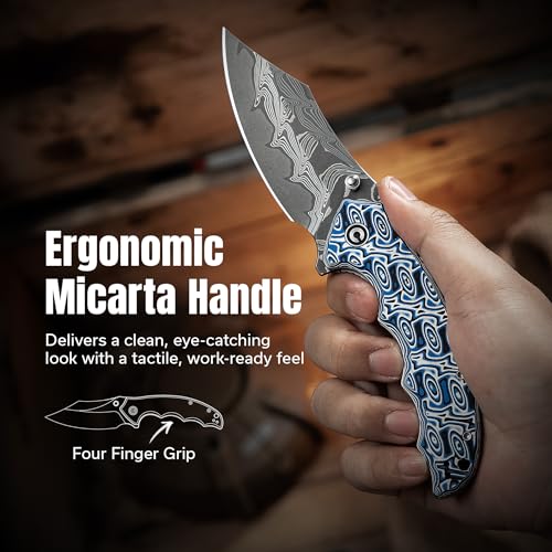 Pentad Pocket Knife (Blue / White)