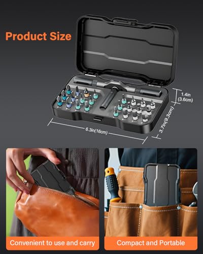 Magnetic Ratchet Screwdriver Set
