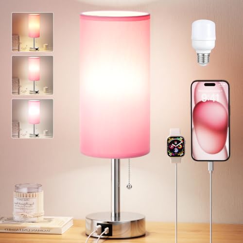 Pink Small Table Lamp for Bedroom