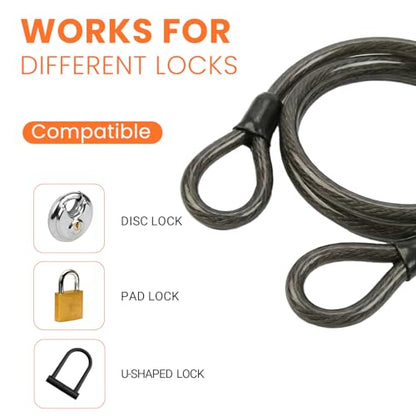 12mm High Visibility Safety Cable with Clear Vinyl Coating