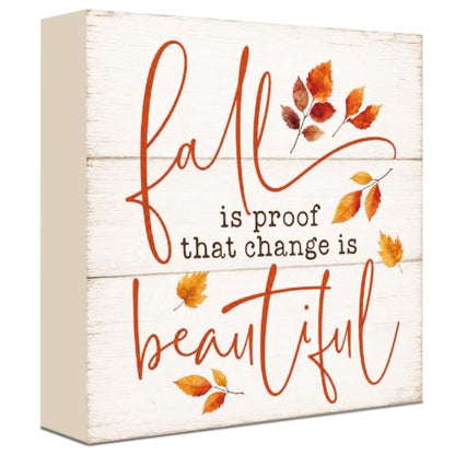 Fall Decorations for Home Wood Sign Fall Decor Shelf Decor