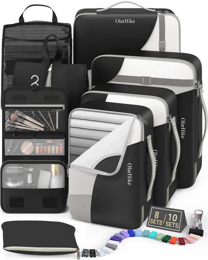 Packing Cubes for Travel (03 Black)