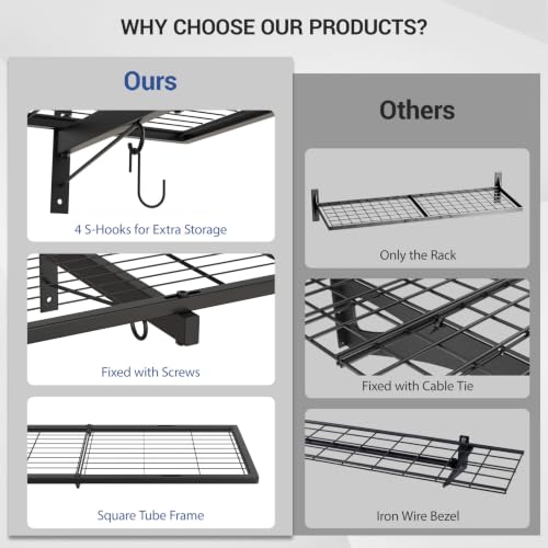 1x4ft Garage Wall Shelves