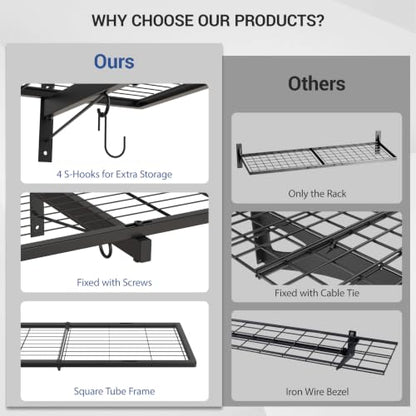 1x4ft Garage Wall Shelves