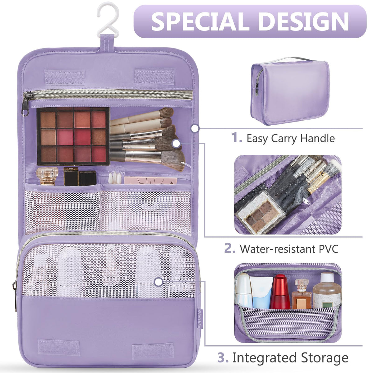 Packing Cubes for Travel (13 Purple)