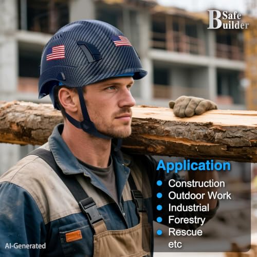 Construction Hard Hats ABS Safety Helmet Adjustable Ventilation System Lightweight Industrial Work Head Protection Certified ANSI