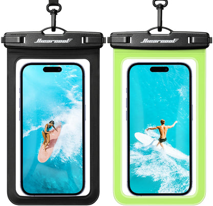 Waterproof Phone Pouch (2-Pack Black & Olive Green)