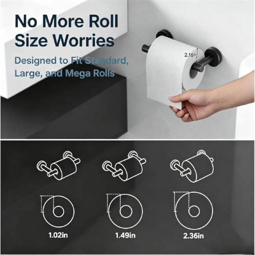 3 Piece Bathroom Hardware Set