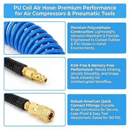 Polyurethane Recoil Air Hose