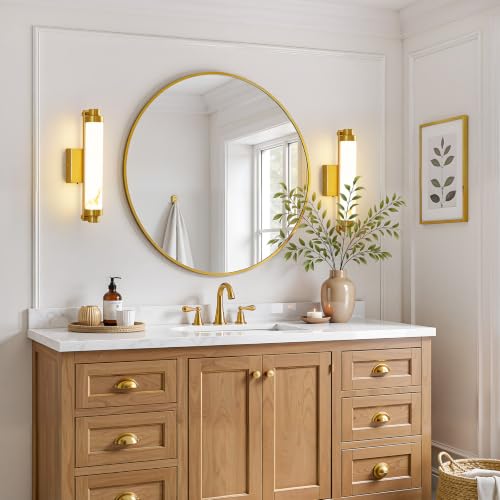 Wall Sconces Set of Two (Resin Gold / 16-Inch-2Pack)