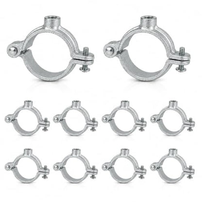 Silver Hinged Split Ring Pipe Hanger