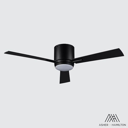 Asher Hamilton Vero 52 Inch Low Profile Indoor Ceiling Fan