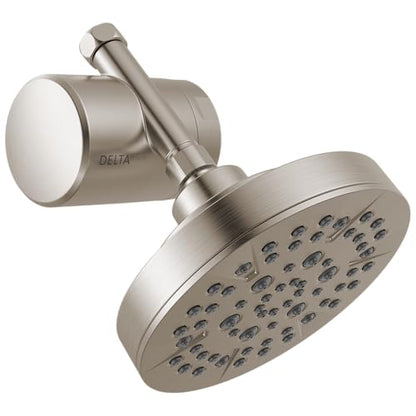 8 Setting Shower Head Brushed Nickel with Clarifi Standard Shower Filter Attachment with Filter