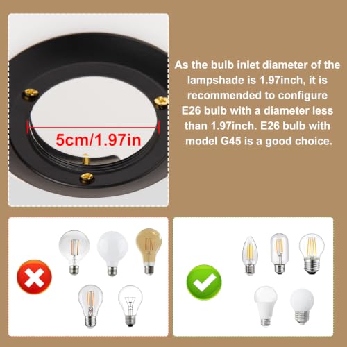 Mid Century Modern Black Semi Flush Mount Ceiling Lights (Black)