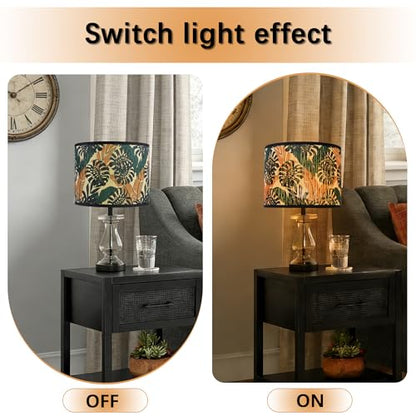 Bamboo Lamp Shade With Tropical Plants Chandelier Covers