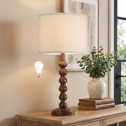 27" Farmhouse Modern Table Lamp for Living Room Bedroom