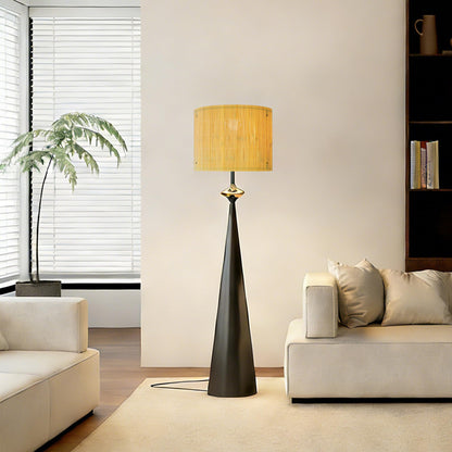 Bamboo Lamp Shade With Tropical Plants Chandelier Covers (color7 / 13*10)