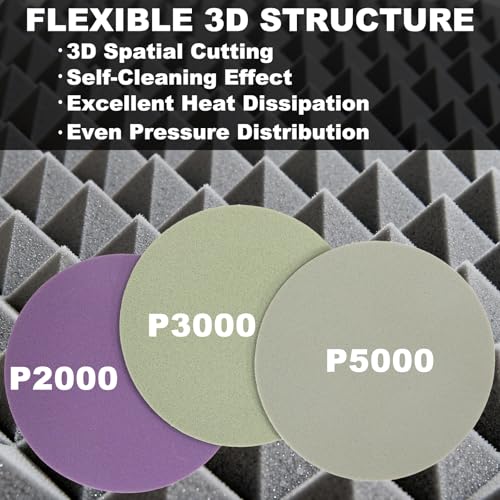 6 Inch Foam Hook & Loop Sanding Discs