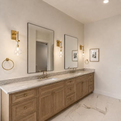 Gold Raindrop Brass Wall Sconce