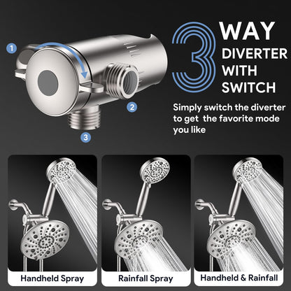Shower Head with Handheld Combo (Brushed Nickel)