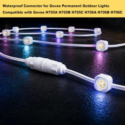 Waterproof Connector for Govee Permanent Outdoor Lights
