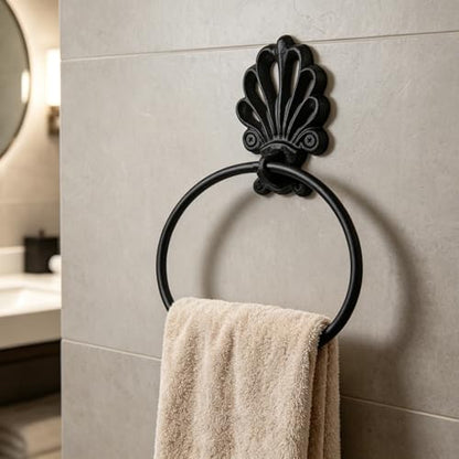 Rust Vintage Cast Iron Solid Towel Ring