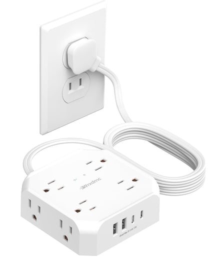 2 Prong Power Strip (10FT White)