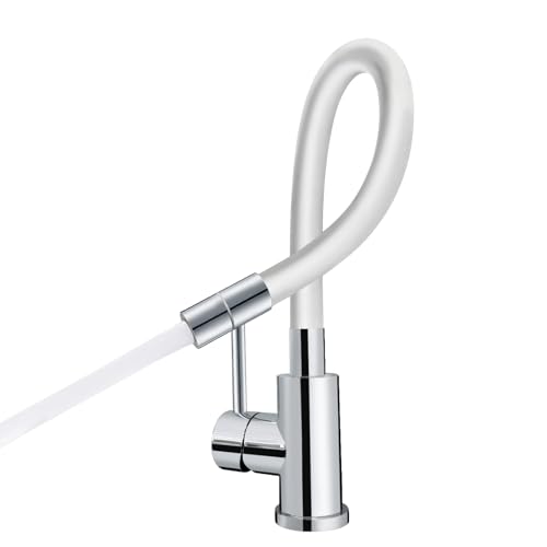Kitchen Faucet Flexible Silicone Sprayer Single Handle Pull Down Kitchen Sink Faucet