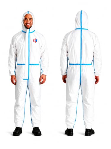 K Stone Hazmat Suit Disposable Coveralls Full Body Paint Suit PPE