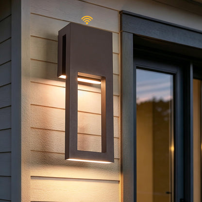 Textured Bronze Dusk to Dawn Outdoor Wall Sconce Light 15 Inch (1Pack Textured Bronze(with Photocell))