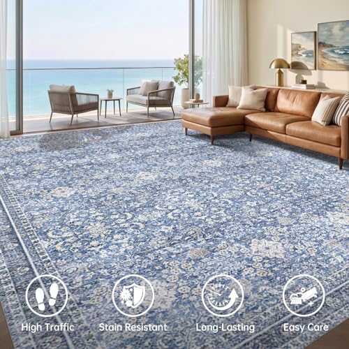 8x10 Area Rugs (Blue / 8' x 10' (Rectangular))