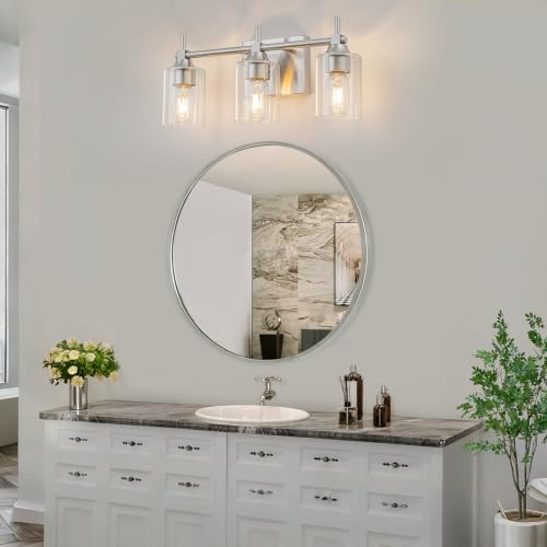 3 Light Modern Bathroom Vanity Light (3-light / Brushed Nickel)