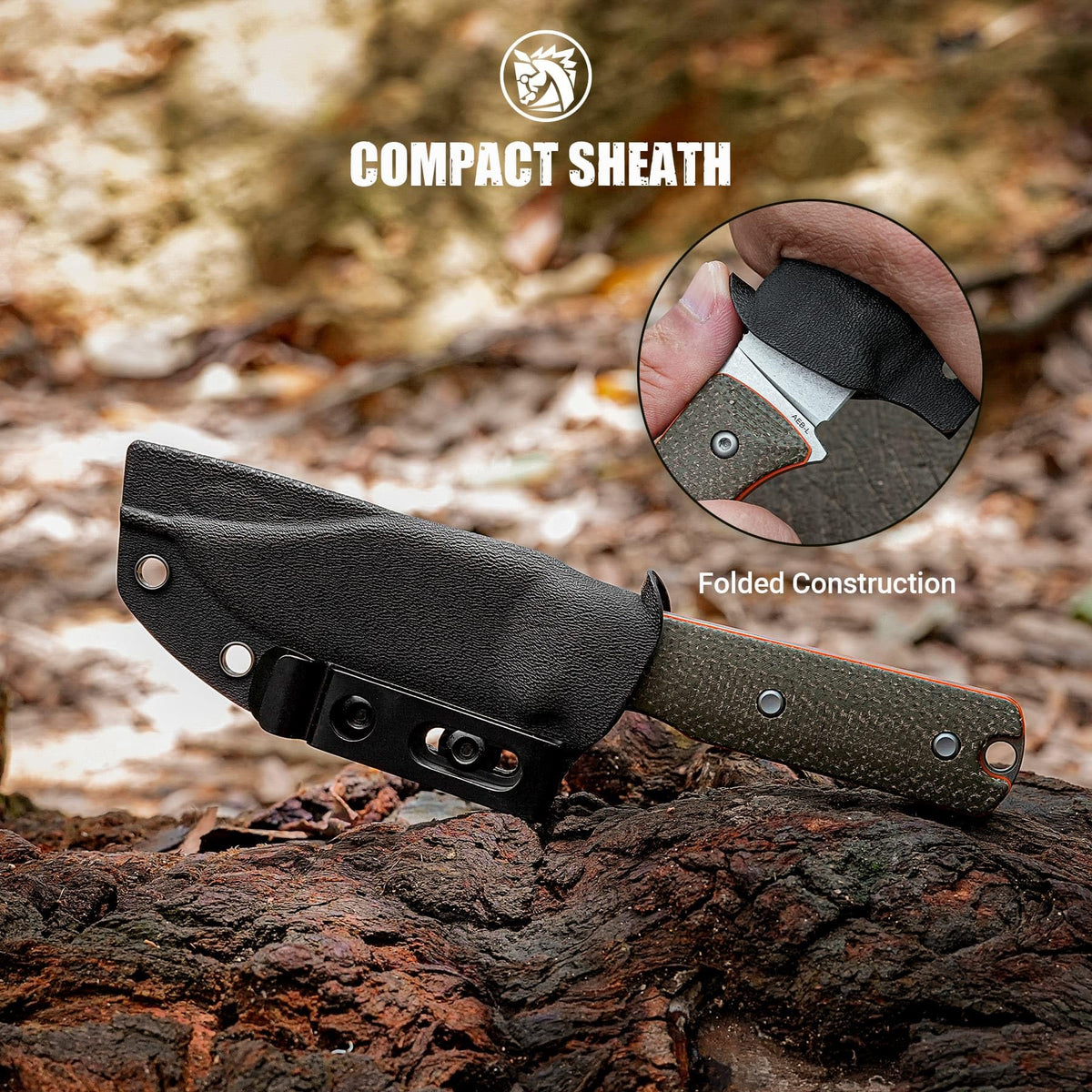 Vombat Fixed Blade Knife (Green)
