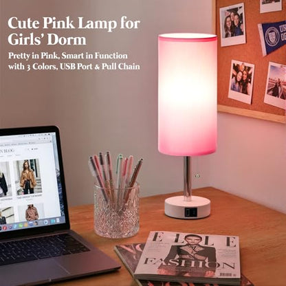 Pink Small Table Lamp for Bedroom