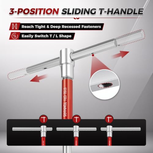 Sliding T Handle Allen Wrench Set