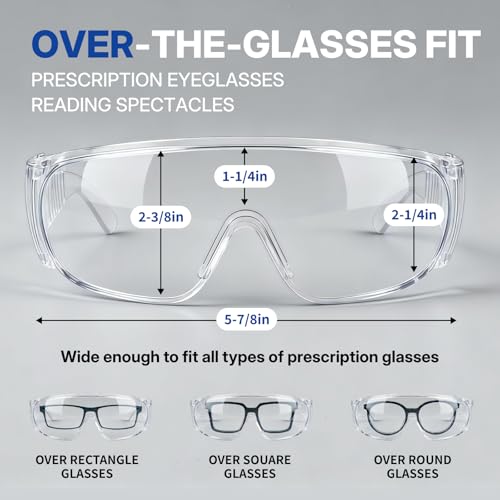 Safety Glasses Over Eyeglasses ANSI Z87.1