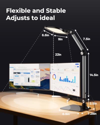 LED Desk Lamp for Home Office Video Calls