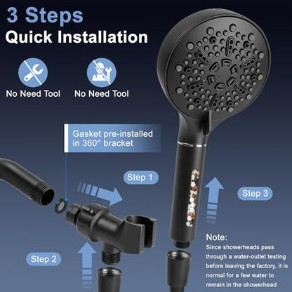 Filtered Shower Head with Handheld
