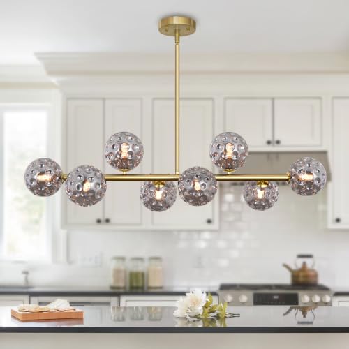 Globe Linear Chandelier 16 Light Dining Room Light Fixture