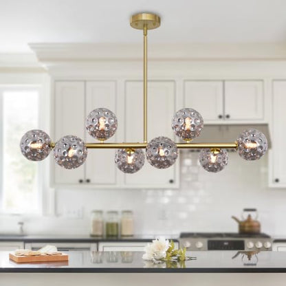 Globe Linear Chandelier 16 Light Dining Room Light Fixture
